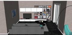 3D Living room/living room design- view of living room area